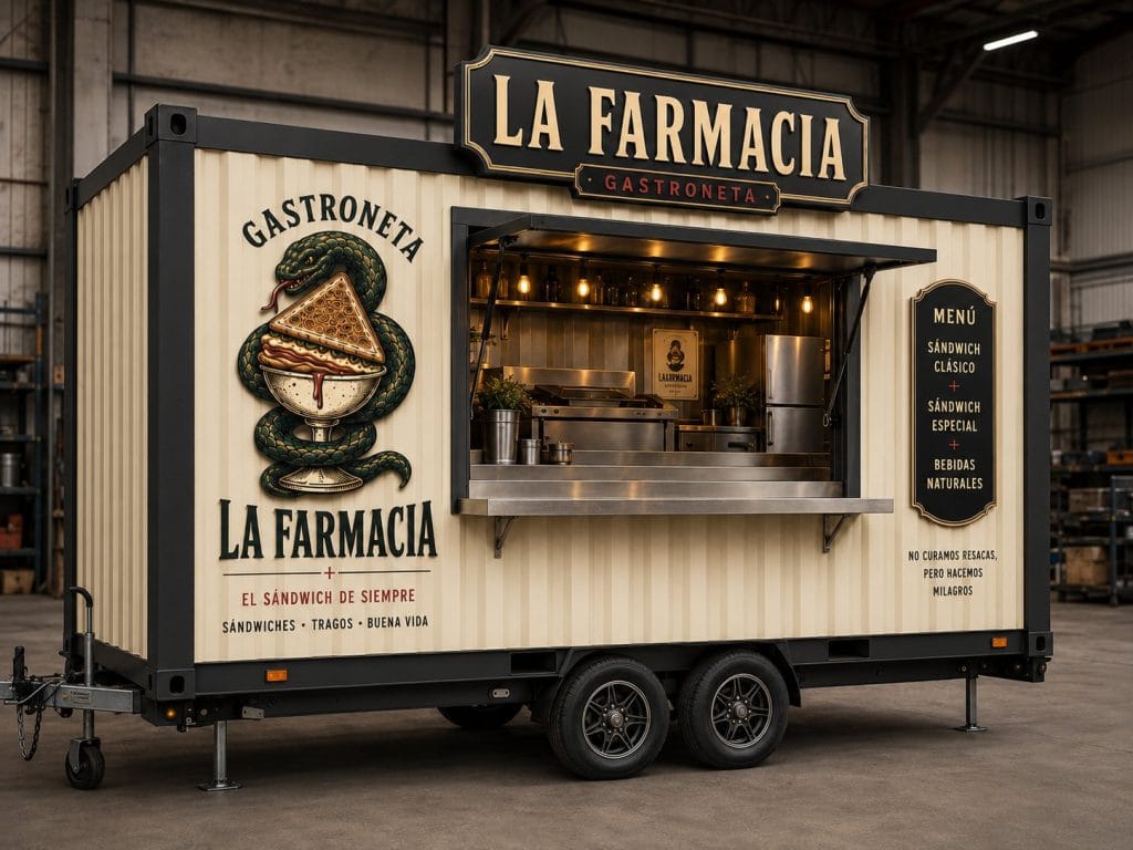 Gastroneta La Farmacia, food truck vintage para ferias y eventos en Mallorca