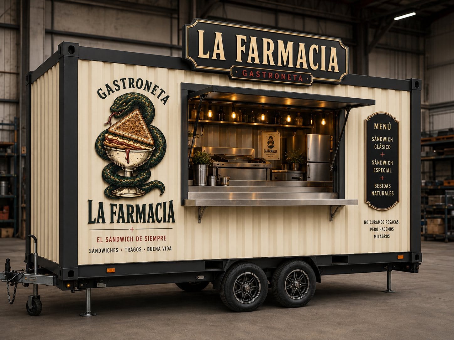 Gastroneta La Farmacia, food truck vintage para ferias y eventos en Mallorca